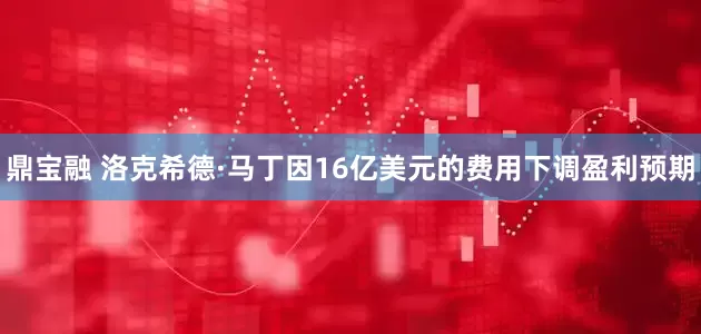 鼎宝融 洛克希德·马丁因16亿美元的费用下调盈利预期
